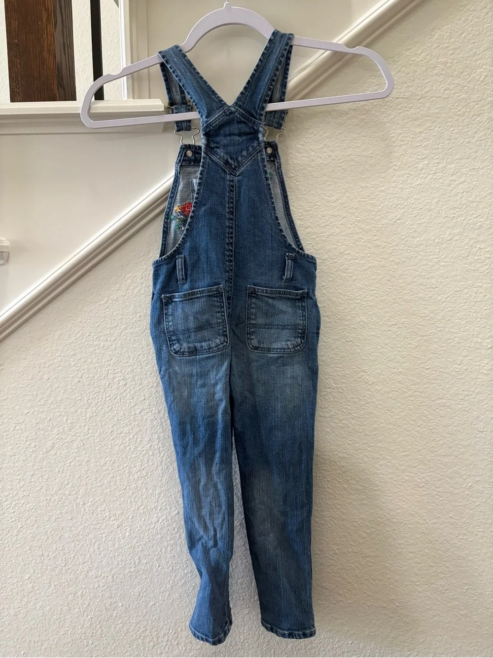 Baby GAP Floral Embroidered Overalls
